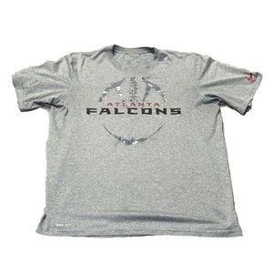 Atlanta Falcons Nike Dri-Fit Shirt Mens Size Medium Short Sleeve Gray NFL